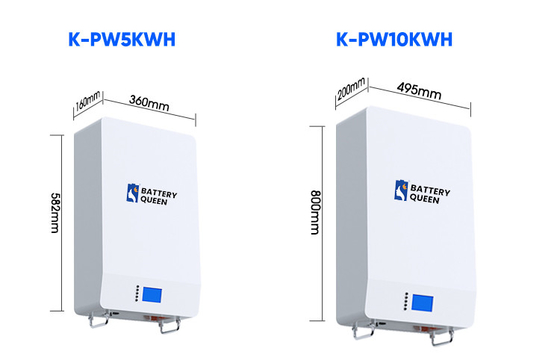 6000 batteria al litio di lusso della parete di energia di potere dei cicli 10kwh per la villa solare