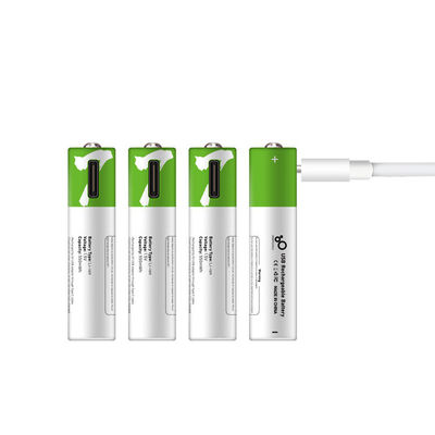 1.5V tipo batterie ricaricabili di C USB 370mWh AAA