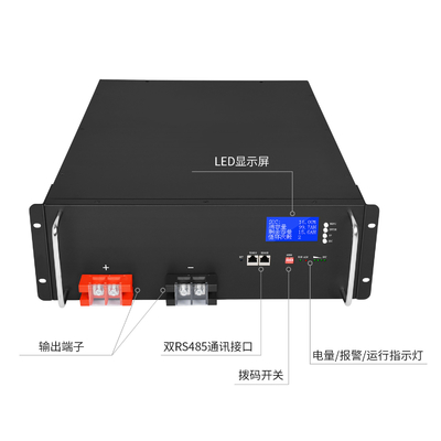 i cicli profondi di 48V 50AH classificano una batteria dello scaffale del server del litio Lifepo4 per immagazzinamento dell'energia